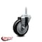 Service Caster 4 Inch Black Polyurethane Wheel Swivel 34 Inch Threaded Stem Caster Service Caster SCC-TS20S414-PPUB-BLK-34212 - alternate 2